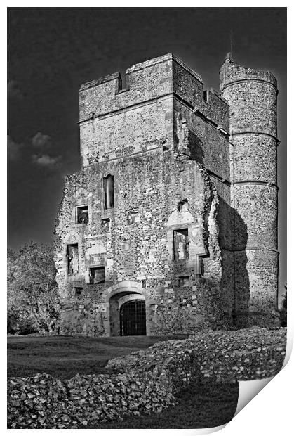 Medieval Ruined Castle Print by Joyce Storey