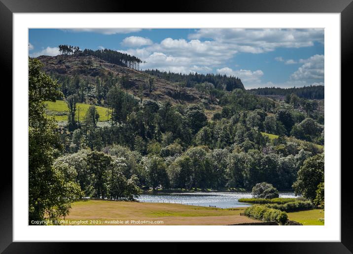 Esthwaite Water South Lakes Cumbria Framed Mounted Print by Phil Longfoot