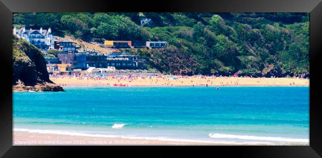 Serene Beauty of Carbis Bay Framed Print by Beryl Curran