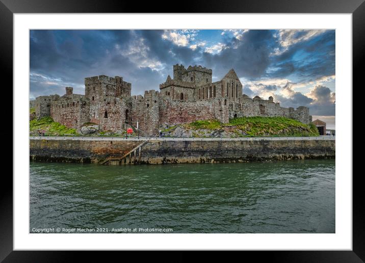 Fortress by the Water Framed Mounted Print by Roger Mechan