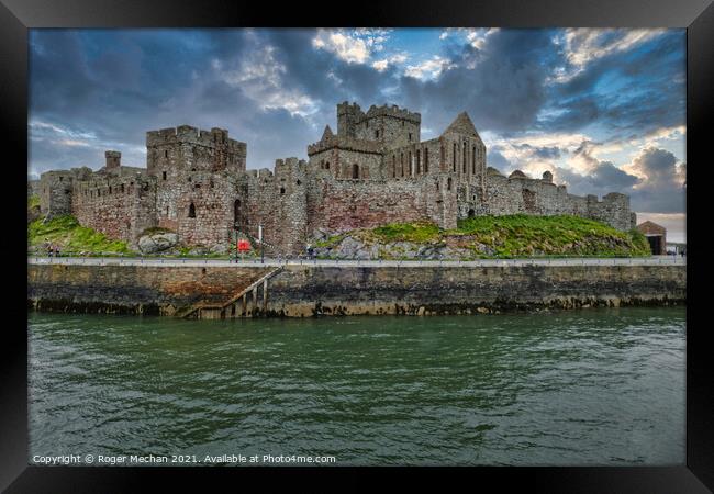 Fortress by the Water Framed Print by Roger Mechan