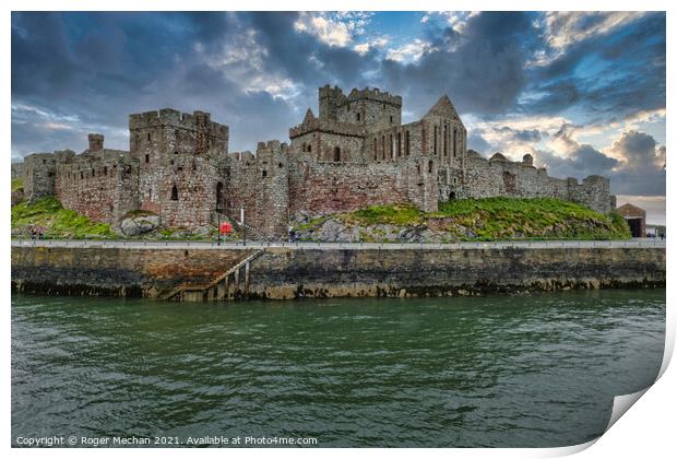 Fortress by the Water Print by Roger Mechan