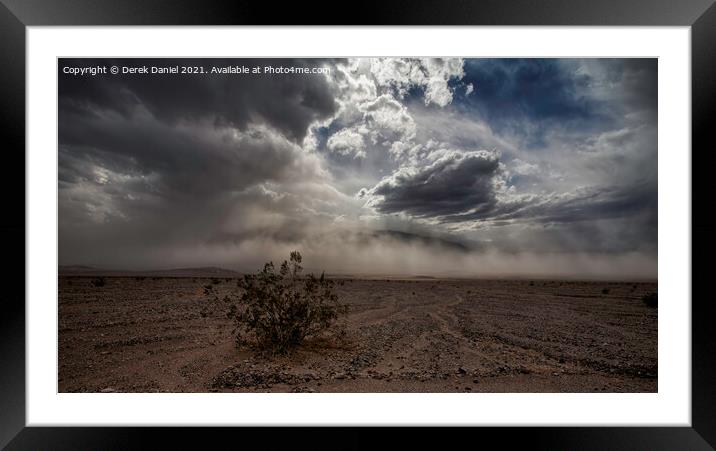 The Fury of Death Valley Framed Mounted Print by Derek Daniel