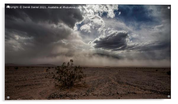 The Fury of Death Valley Acrylic by Derek Daniel