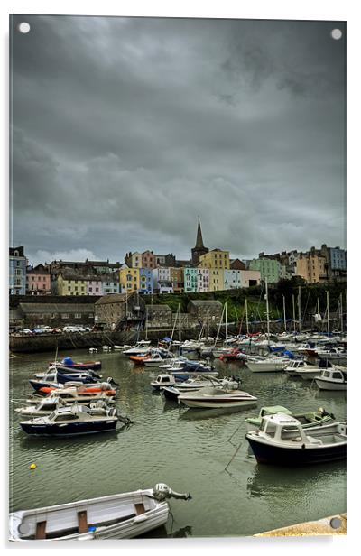 Tenby Harbour Acrylic by Steve Purnell