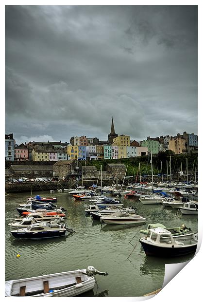 Tenby Harbour Print by Steve Purnell
