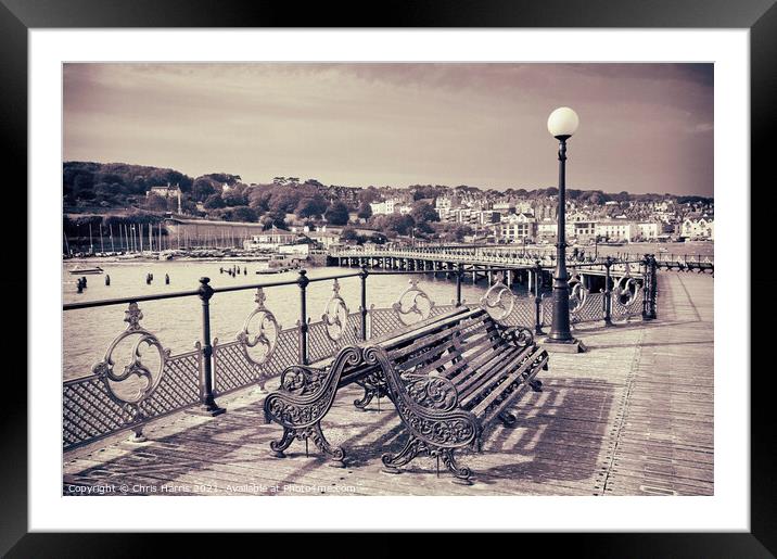 Swanage Pier II  Framed Mounted Print by Chris Harris