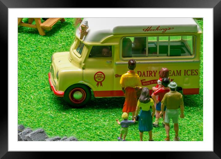 Queuing For Ice Cream Framed Mounted Print by Steve Purnell