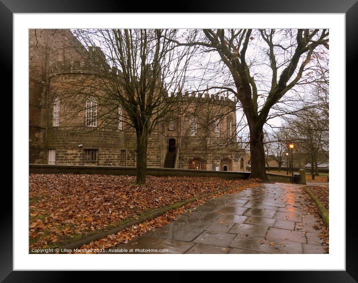 Autumn at Lancaster Castle Framed Mounted Print by Lilian Marshall