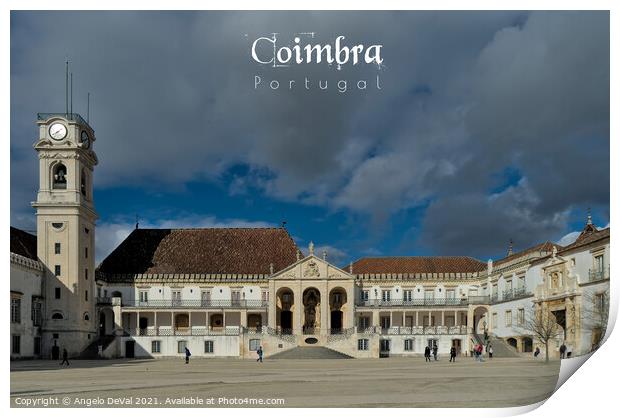 Coimbra University - Travel Art Print by Angelo DeVal
