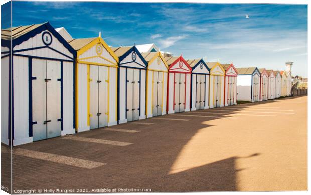 Idyllic Seaside Sanctuary at Great Yarmouth Canvas Print by Holly Burgess