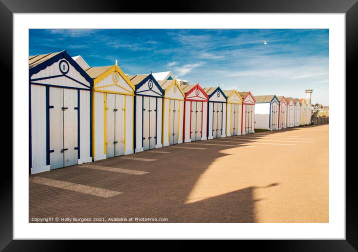 Idyllic Seaside Sanctuary at Great Yarmouth Framed Mounted Print by Holly Burgess