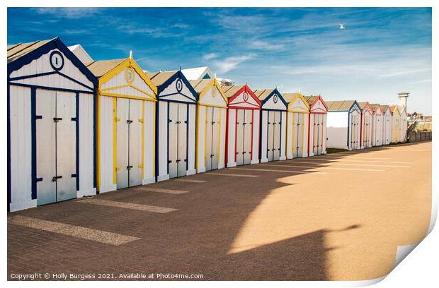 Idyllic Seaside Sanctuary at Great Yarmouth Print by Holly Burgess