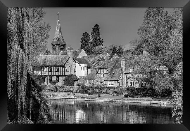 Whitchurch on Thames Framed Print by Joyce Storey