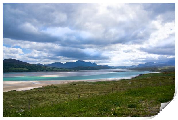 Tongue Bay with Ben Loyal in the background. Print by Jacqi Elmslie