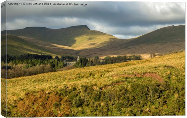 Pen y Fan Central Brecon Beacons Wales Canvas Print by Nick Jenkins