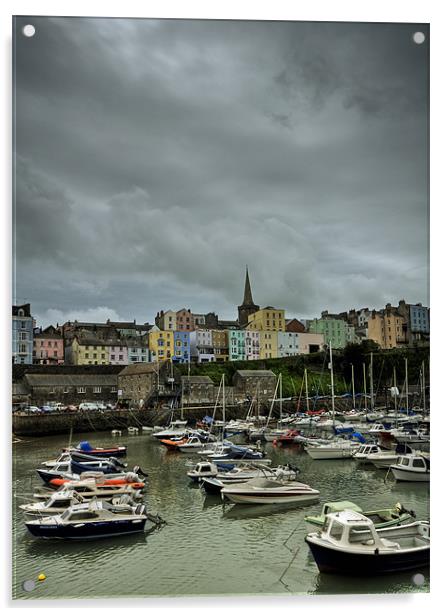 Tenby Harbour Acrylic by Steve Purnell