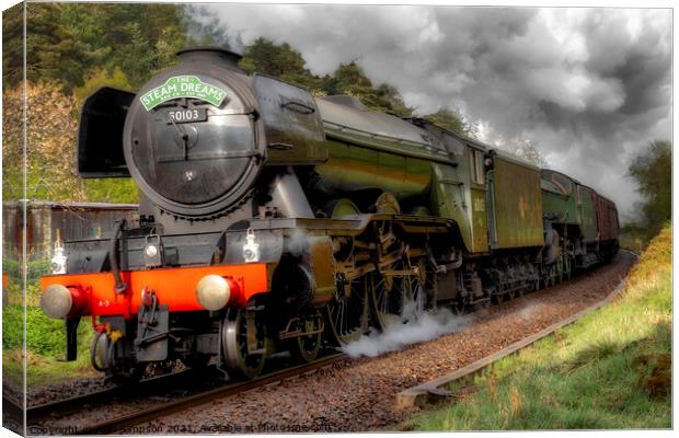 The Flying Scotsman Canvas Print by Alan Simpson