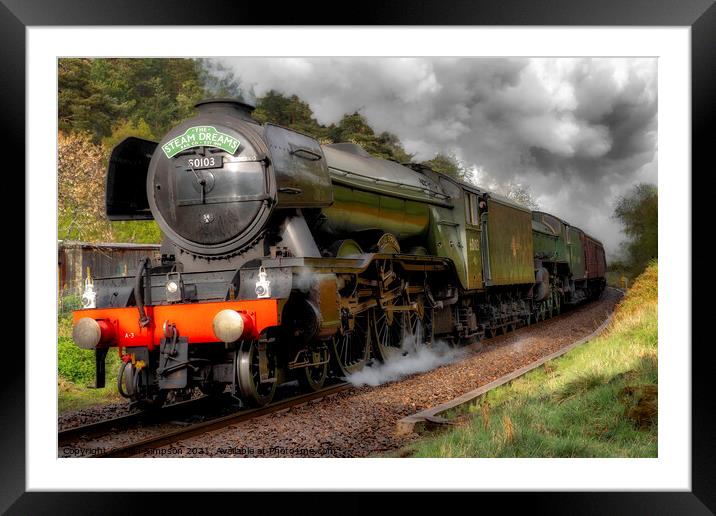 The Flying Scotsman Framed Mounted Print by Alan Simpson