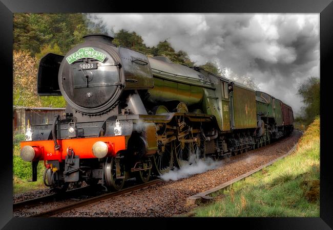 The Flying Scotsman Framed Print by Alan Simpson