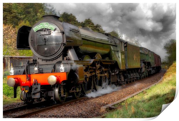 The Flying Scotsman Print by Alan Simpson