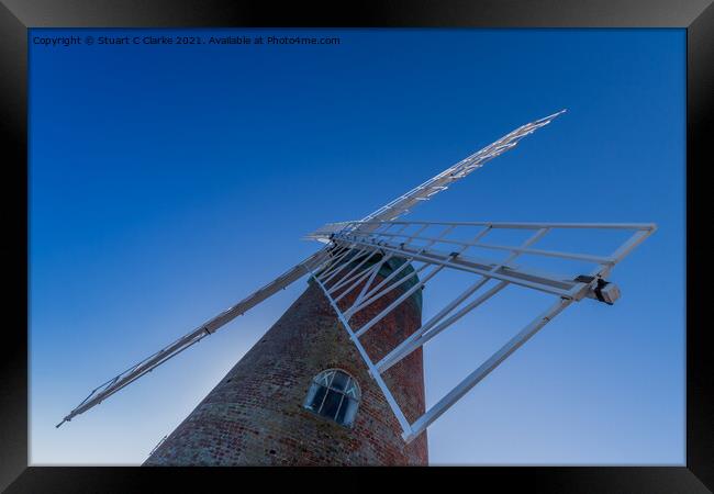The windmill Framed Print by Stuart C Clarke