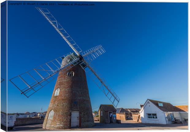 The windmill Canvas Print by Stuart C Clarke