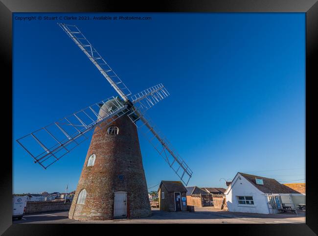 The windmill Framed Print by Stuart C Clarke