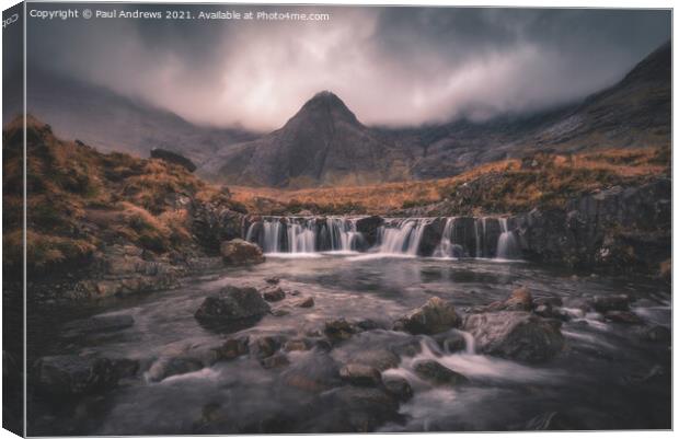 Fairy Pools Canvas Print by Paul Andrews
