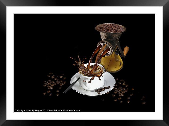 Fresh Coffee Framed Mounted Print by Andy Wager