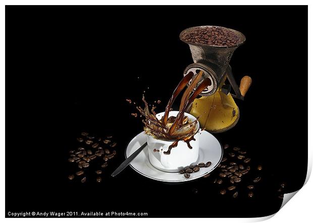 Fresh Coffee Print by Andy Wager