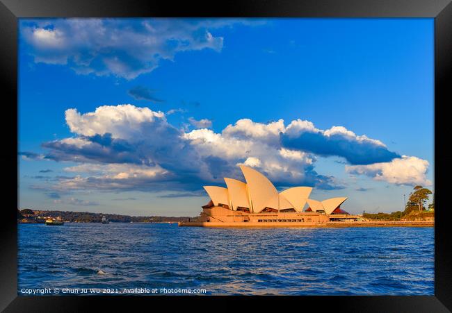 Sydney Opera House, a performing center on Sydney Harbor in Sydney, New South Wales, Australia Framed Print by Chun Ju Wu