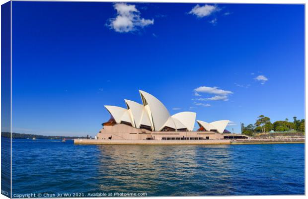 Sydney Opera House, a performing center on Sydney Harbor in Sydney, New South Wales, Australia Canvas Print by Chun Ju Wu