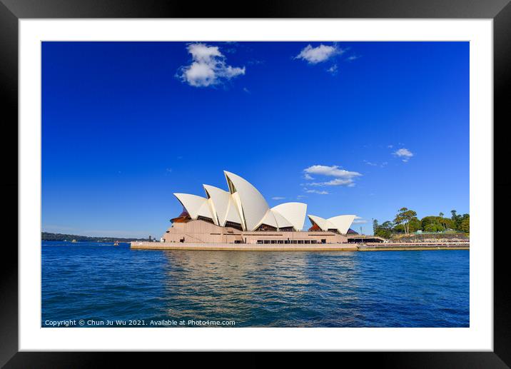 Sydney Opera House, a performing center on Sydney Harbor in Sydney, New South Wales, Australia Framed Mounted Print by Chun Ju Wu