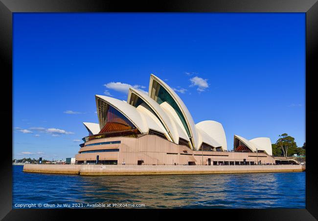 Sydney Opera House, a performing center on Sydney Harbor in Sydney, New South Wales, Australia Framed Print by Chun Ju Wu