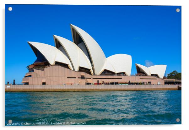Sydney Opera House, a performing center on Sydney Harbor in Sydney, New South Wales, Australia Acrylic by Chun Ju Wu
