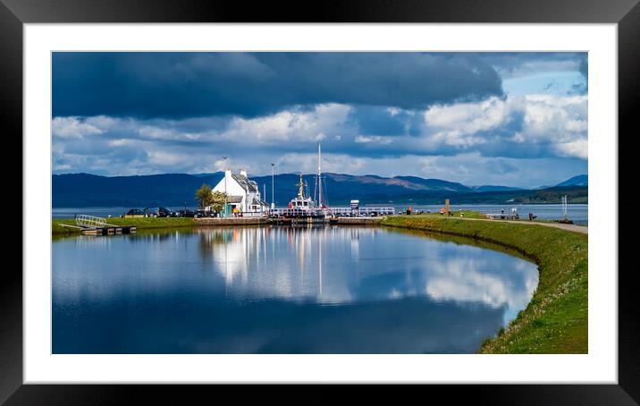 The Caledonian Canal at Clachnaharry Framed Mounted Print by John Frid