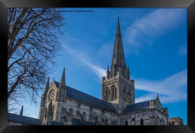 Chichester cathedral Framed Print by Stuart C Clarke