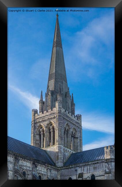 Chichester cathedral Framed Print by Stuart C Clarke