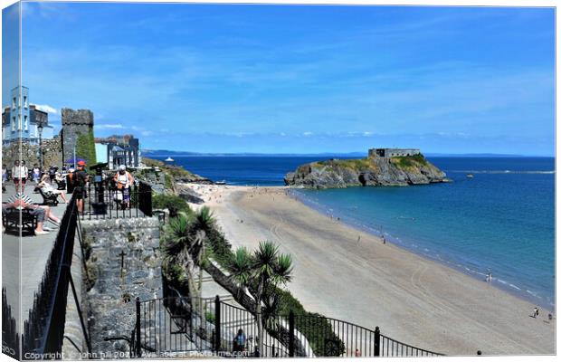 St. Catherine Island, Tenby, South Wales, UK. Canvas Print by john hill