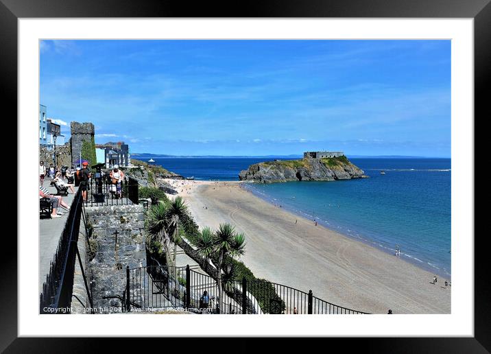 St. Catherine Island, Tenby, South Wales, UK. Framed Mounted Print by john hill
