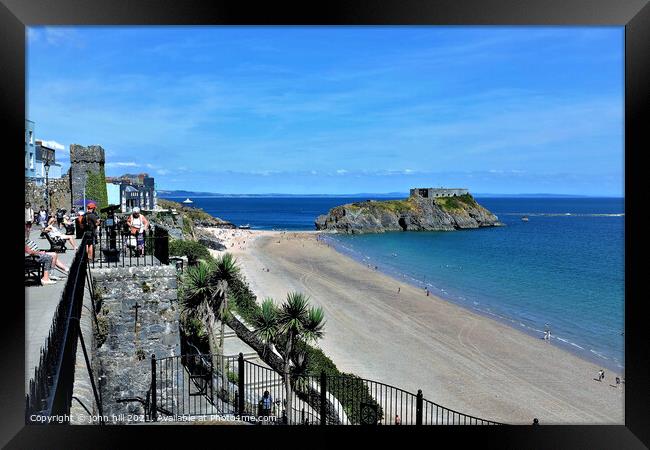 St. Catherine Island, Tenby, South Wales, UK. Framed Print by john hill