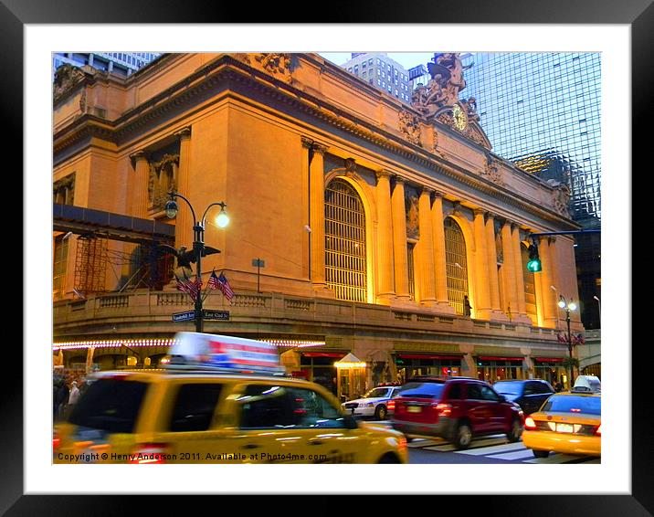 Grand Central  Station Framed Mounted Print by Henry Anderson