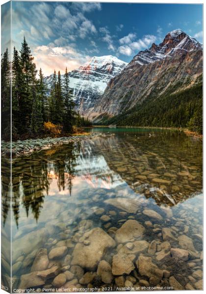 Rocky Mountains Reflection Canvas Print by Pierre Leclerc Photography