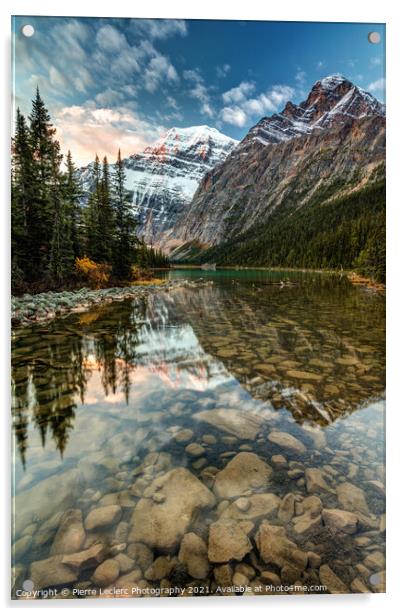 Rocky Mountains Reflection Acrylic by Pierre Leclerc Photography