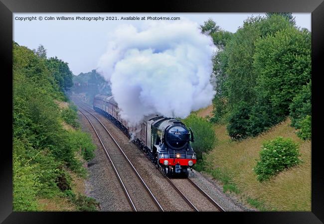 60103 The Flying Scotsman in  Crofton West Yorkshire - 1 Framed Print by Colin Williams Photography