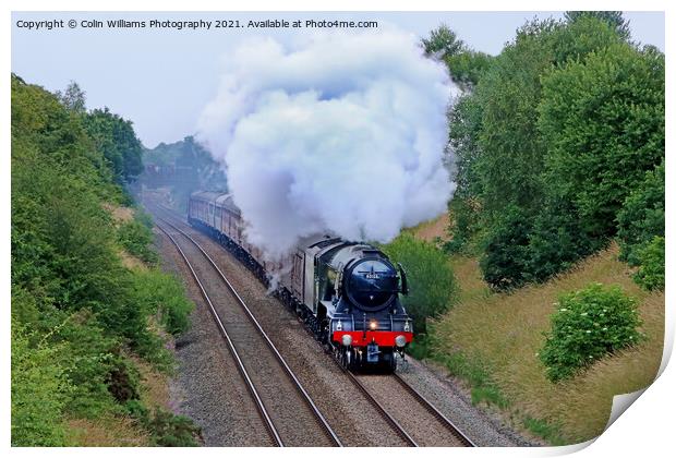60103 The Flying Scotsman in  Crofton West Yorkshire - 1 Print by Colin Williams Photography