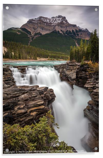 Athabasca Falls on the Icefield Parkway Acrylic by Pierre Leclerc Photography