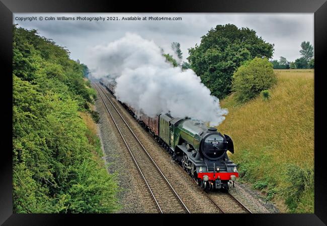 60103 The Flying Scotsman in  Crofton West Yorkshi Framed Print by Colin Williams Photography