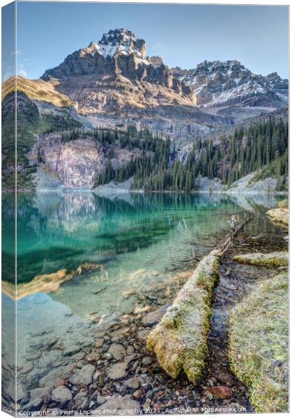 Scenic Shoreline of Lake O'Hara  Canvas Print by Pierre Leclerc Photography
